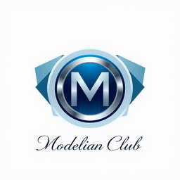 A unique and modern logo design for the 'Modelian Club'