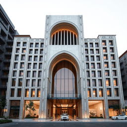 A dynamic and luxurious 20-story residential and commercial tower with a unique design