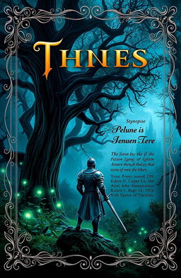 A captivating front and back cover design for a fantasy novel