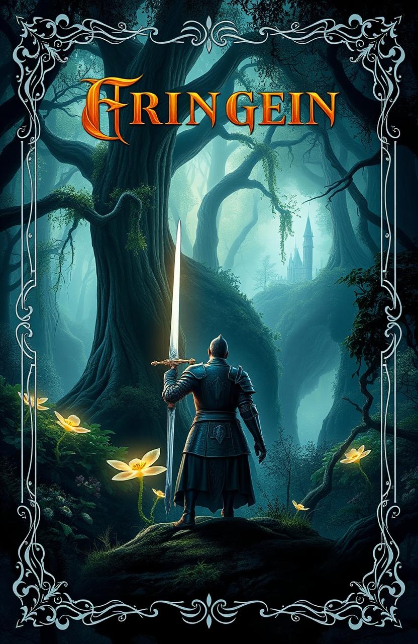 A captivating front and back cover design for a fantasy novel