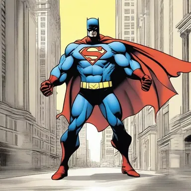 The superhero's arch-enemy used his evil powers to afflict the innocent citizens of the city.