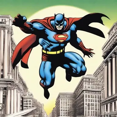 The superhero's arch-enemy used his evil powers to afflict the innocent citizens of the city.