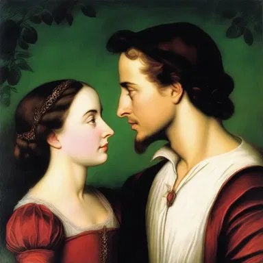 In Shakespeare's play, Romeo's heart was afflicted by unrequited love for Rosaline before he meets Juliet.