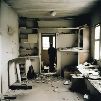 The cramped layout of the house afflicted the residents, causing great unhappiness.