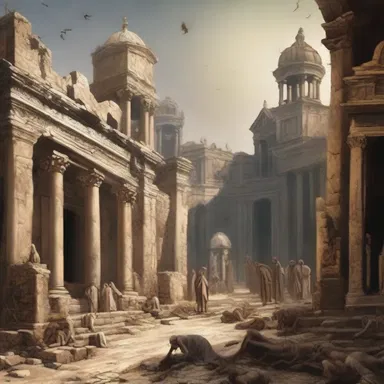 The plague that afflicted the ancient city was seen as a punishment from the gods.