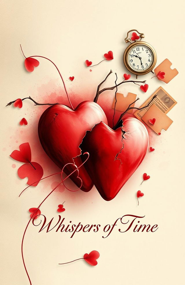 A beautifully designed poetry book cover featuring themes of love, pain, and memory