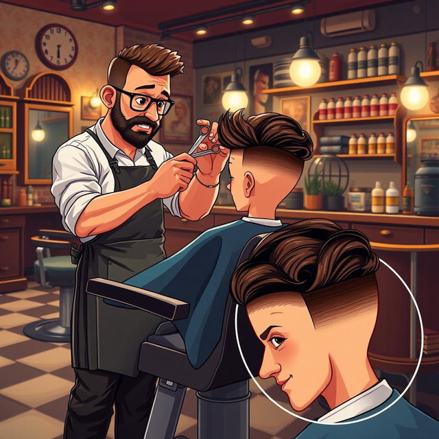 Messi's Fluffy Pink Hair: A Barber's Bold Creation