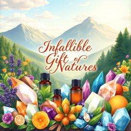 A beautifully illustrated book cover showcasing the theme of natural wellness