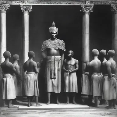 The emperor affranchised the slaves as part of a religious ceremony, symbolizing their liberation from bondage.