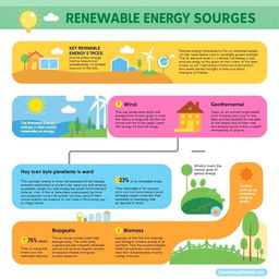An informative and visually engaging infographic about renewable energy sources