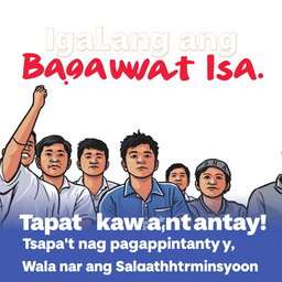 "Igalang ang Bawat Isa: Tapat na Pagkakapantay-pantay, Wala nang Diskriminasyon!"