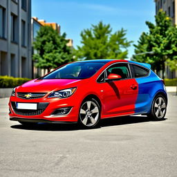 A popular car design inspired by the Chevrolet Astra Hatch 2011, showcasing a sleek and modern exterior with smooth curves and sporty lines