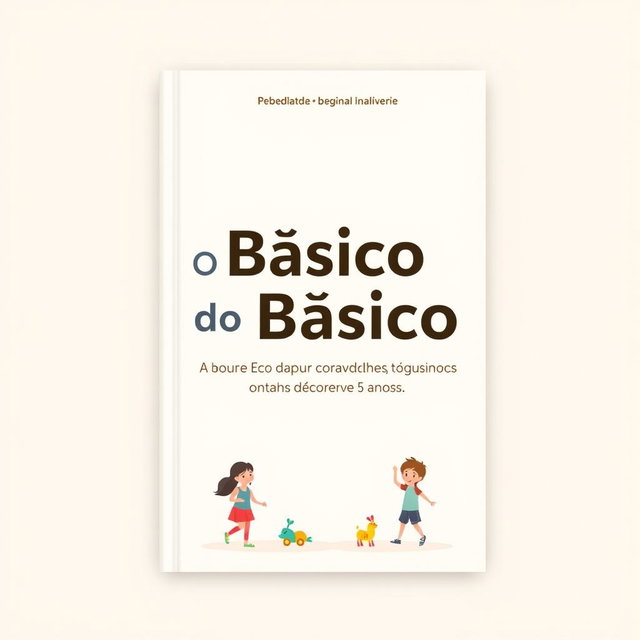 A book cover design featuring the title "O Básico do Básico" prominently displayed in an engaging font