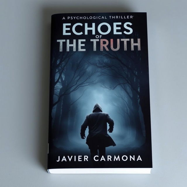 A book cover for a psychological thriller titled 'Echoes Of The Truth' by Javier Carmona