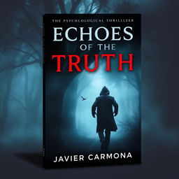 A book cover for a psychological thriller titled 'Echoes Of The Truth' by Javier Carmona