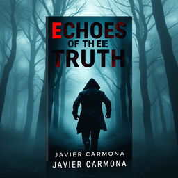 A book cover for a psychological thriller titled 'Echoes Of The Truth' by Javier Carmona