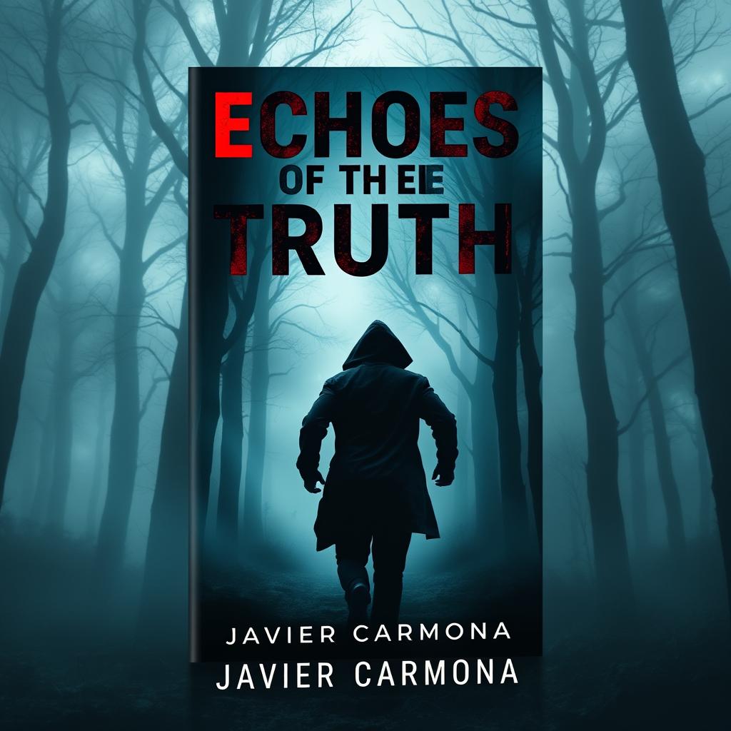 A book cover for a psychological thriller titled 'Echoes Of The Truth' by Javier Carmona