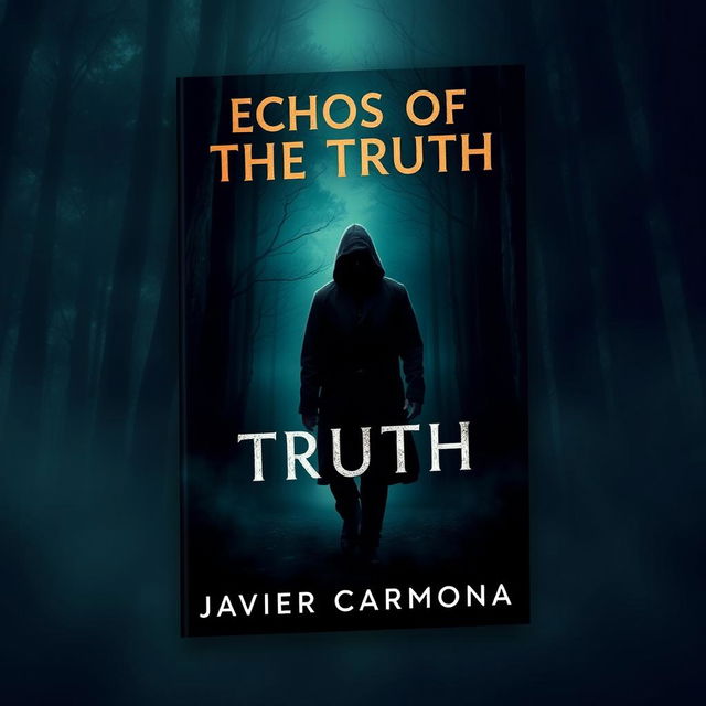 A book cover for a psychological thriller titled 'Echoes Of The Truth' by Javier Carmona