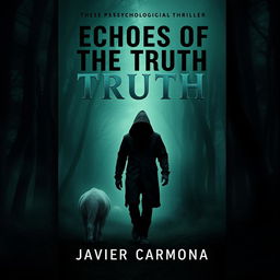 A book cover for a psychological thriller titled 'Echoes Of The Truth' by Javier Carmona