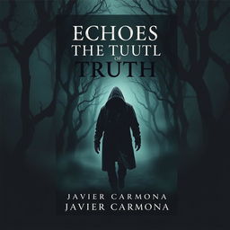 A book cover for a psychological thriller titled 'Echoes Of The Truth' by Javier Carmona