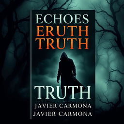 A book cover for a psychological thriller titled 'Echoes Of The Truth' by Javier Carmona