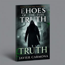 A thrilling book cover for 'Echoes Of The Truth' by Javier Carmona
