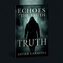 A thrilling book cover for 'Echoes Of The Truth' by Javier Carmona