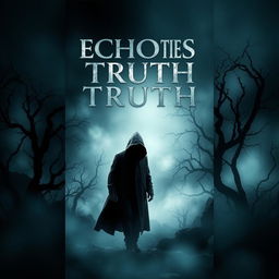A captivating thriller book cover titled 'Echoes Of The Truth'