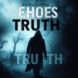 A captivating thriller book cover titled 'Echoes Of The Truth'