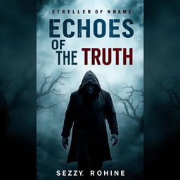 A gripping thriller book cover titled 'Echoes Of The Truth'