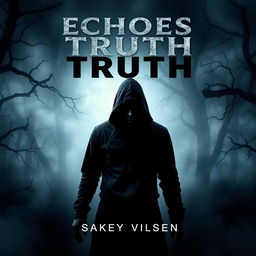 A gripping thriller book cover titled 'Echoes Of The Truth'