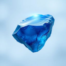 A jagged piece of deep blue crystal, radiating a soft pulse of magical energy