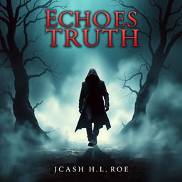 A thrilling book cover titled 'Echoes Of The Truth'