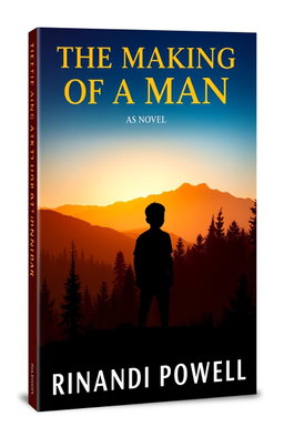 A compelling book cover design for a novel titled 'The Making of a Man' by Rinandi Powell