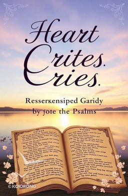 A beautifully designed book cover for 'Heart Cries: Prayers Inspired by the Psalms'