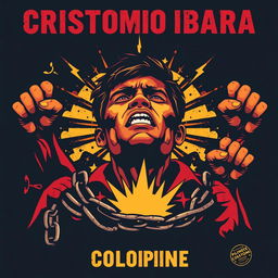 A powerful and evocative poster showcasing the suffering and hopelessness of Filipinos during colonial rule