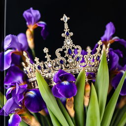 A beautifully realistic crown, intricately crafted with exquisite details and sparkling gemstones, is the central focus of a cover