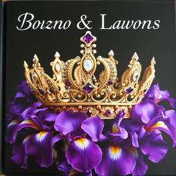 A beautifully realistic crown, intricately crafted with exquisite details and sparkling gemstones, is the central focus of a cover
