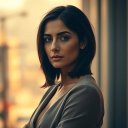 A portrait of Taraneh Alidoosti, a renowned Iranian actress known for her expressive eyes and captivating presence