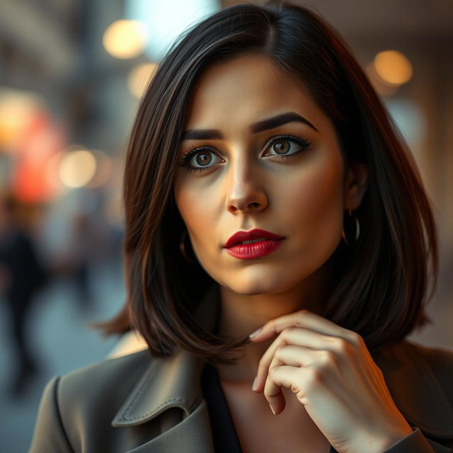 A portrait of Taraneh Alidoosti, a renowned Iranian actress known for her expressive eyes and captivating presence