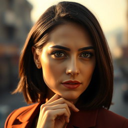 A portrait of Taraneh Alidoosti, a renowned Iranian actress known for her expressive eyes and captivating presence