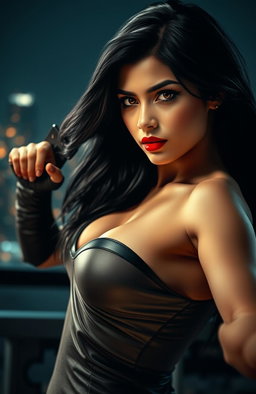 A romantic action scene featuring a mysterious woman named Aayshaa