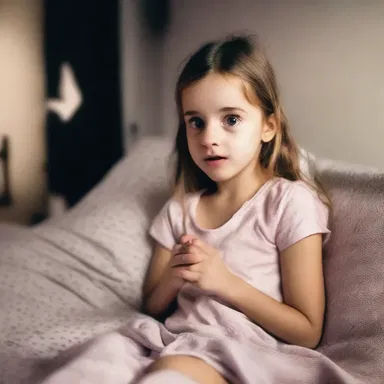 The young girl's heart raced aflutter as she watched the horror movie late at night.