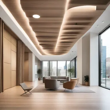 The designer's mind was aflutter with ideas for the perfect combination of architecture and interior design in the new building.