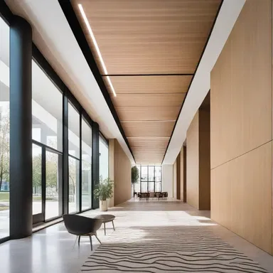 The designer's mind was aflutter with ideas for the perfect combination of architecture and interior design in the new building.