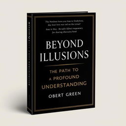 A minimalist book cover featuring a striking contrast between black and gold colors