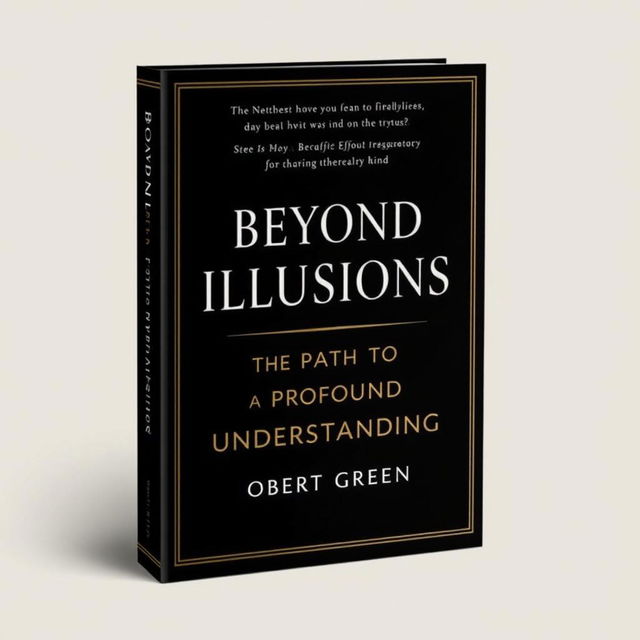 A minimalist book cover featuring a striking contrast between black and gold colors