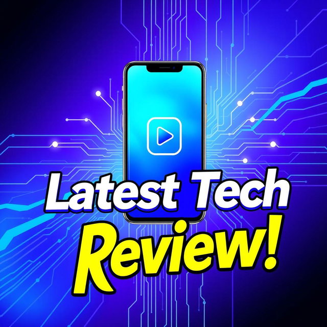 Tech Review Channel Thumbnail: Vibrant & Engaging