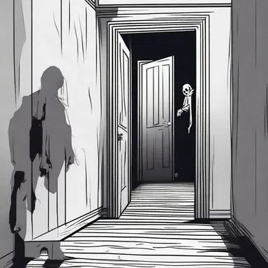 The protagonist entered the haunted house, afraid of what might be lurking in the dark corners.