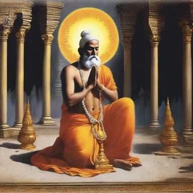 The devotee prayed fervently, afraid of the consequences that might arise from displeasing the gods.